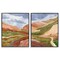 Stupell Industries Arizona Outlook Western Canyon 2pc Framed Giclee Set By Victoria Barnes
